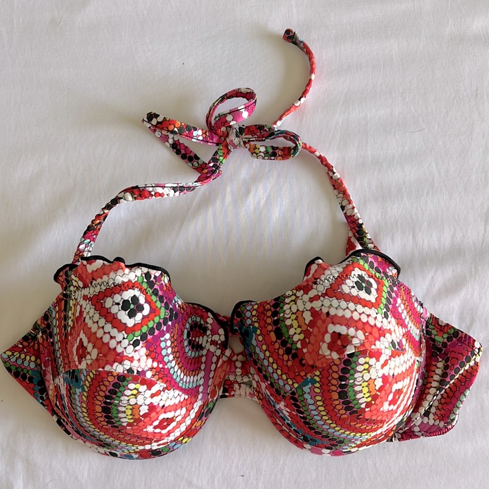 Multicolor Bikini Top Brazilian size 44